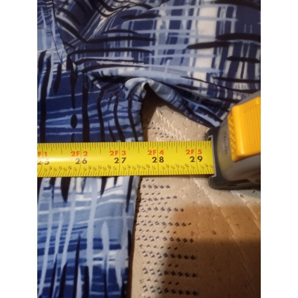 Suslo Couture Men’s Blue Geometric Short Sleeve Dress Button Shirt 5XL Brand New - Picture 14 of 15